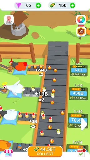 Gameplay screenshot 1 from Idle Egg Factory - Simulation game