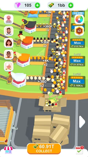 Gameplay screenshot 2 from Idle Egg Factory - Simulation game