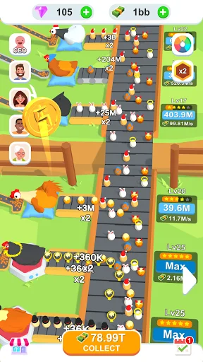 Gameplay screenshot 3 from Idle Egg Factory - Simulation game